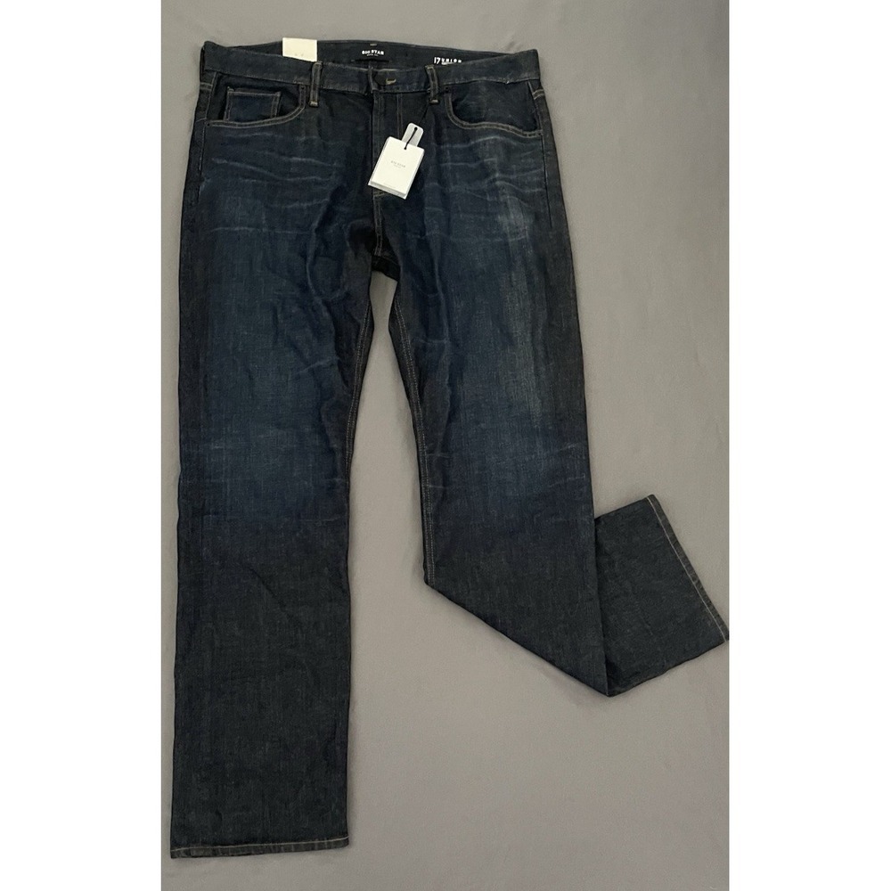 NEW! Brand Big Star Nova XVI 17 Union Comfort Straight Men's 38L Dark Wash Blue
